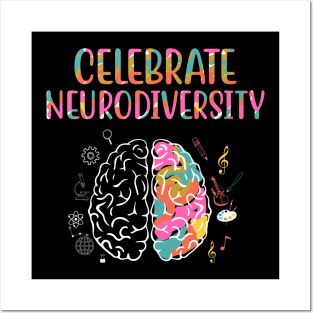 Celebrate Neurodiversity Mental Illness Awareness Posters and Art